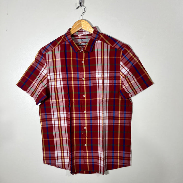 TU MAN HALF SLEEVES SHIRT