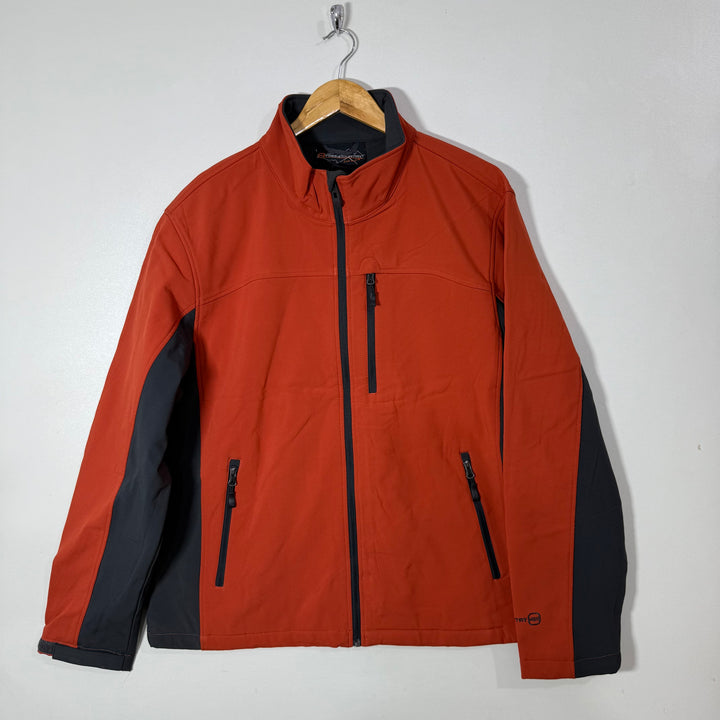 FREE COUNTRY SOFT SHELL WINDBREAKER JACKET INNER FLEECE