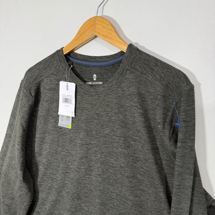 FREE COUNTRY SUPERSOFT SWEATSHIRT BRAND NEW INNER FLEECE DARK GREEN COLOUR