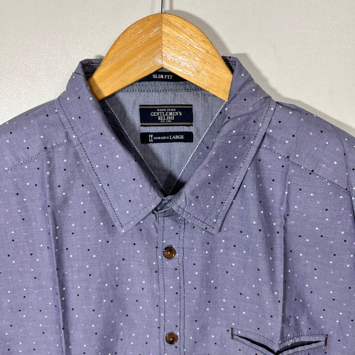 GENTLEMEN RELISH SLIM FIT CASUAL COTTON SHIRT