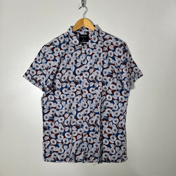 SPRINGFIELD SAFARI COLLAR HALF SLEEVES HAWAI SHIRT