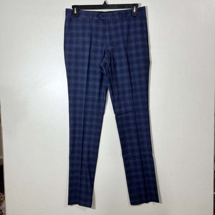 OXFORD ECO SMART SLIM FIT CHECKERED DRESS PANT WITH STRETCH