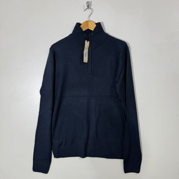 AVANT GARDE HALF ZIP ACRYLIC SWEATER BRAND NEW