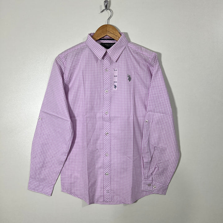 US POLO ASSN CHECKERED SHIRT BRAND NEW