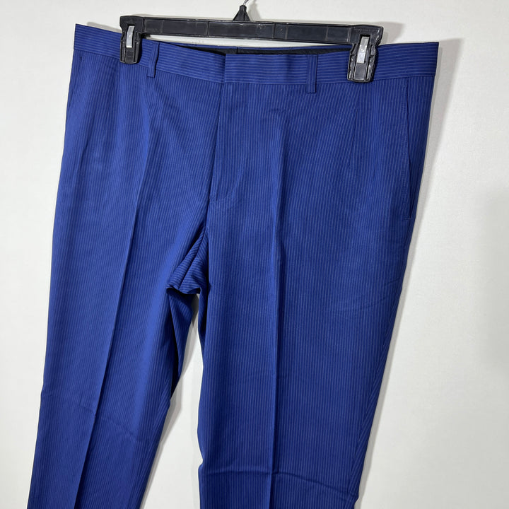 NEW ENGLAND SLIM FIT DRESS PANT WITH STRETCH BLUE COLOUR