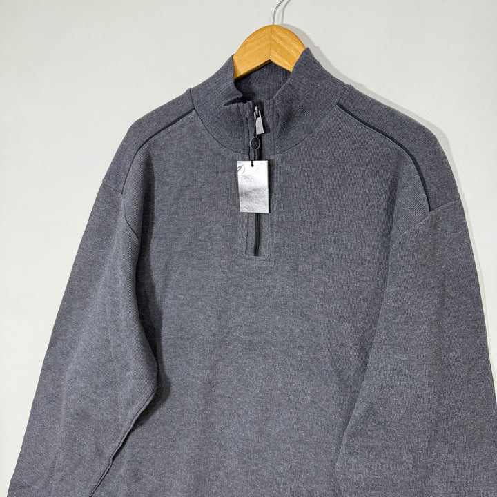 KENNETH ROBERTS LUXURY PIMA COTTON HALF ZIP SWEATER BRAND NEW