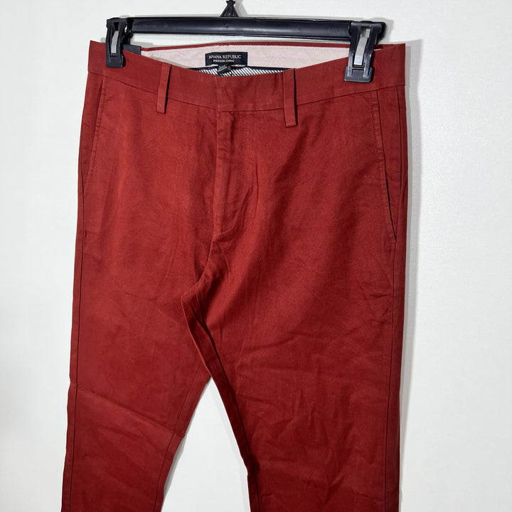 BANANA REPUBLIC STRAIGHT FIT COTTON CHINO PANT WITHOUT STRETCH