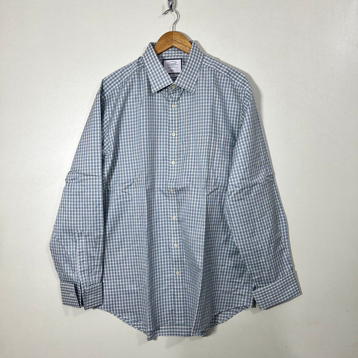 CHARLES TRYWHITT CLASSIC FIT FORMAL CHECKERED SHIRT