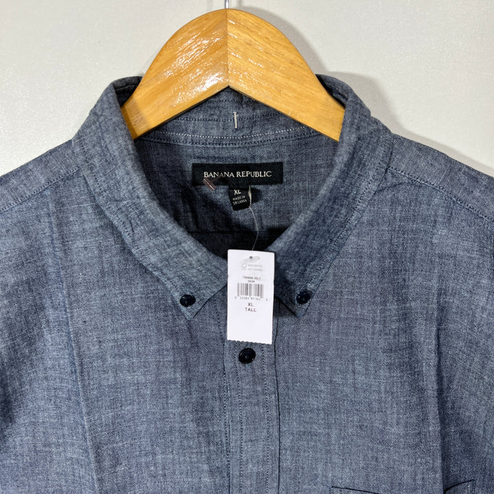 BANANA REPUBLIC BUTTON DOWN HALF SLEEVES  BRAND NEW