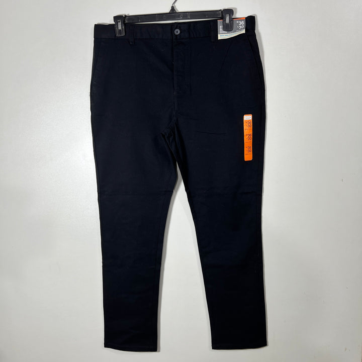 DENIM & CO SLIM FIT COTTON CHINO PANT WITH STRETCH