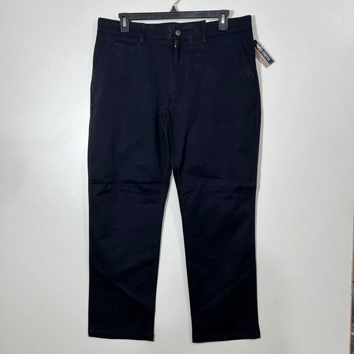 ST JHONS BAY STRAIGHT FIT COTTON CHINO PANT BRAND NEW WITH STRETCH BLACK COLOUR