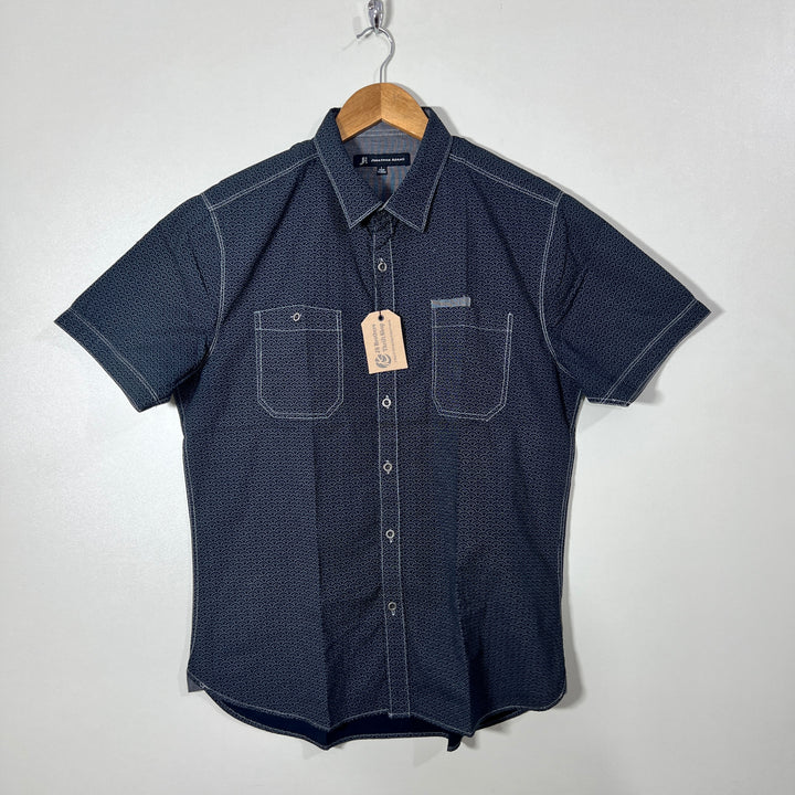 JONATHAN ADAMS DOUBLE POCKETS HALF SLEEVES SHIRT