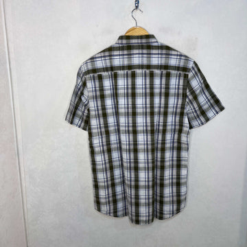 TU MAN HALF SLEEVES CHECKERED LINEN SHIRT - JS BROTHERS 