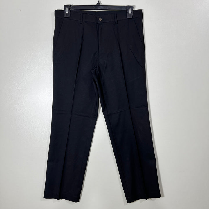 HAGGAR STRAIGHT FIT PERFORMANCE PANT WITH STRETCH