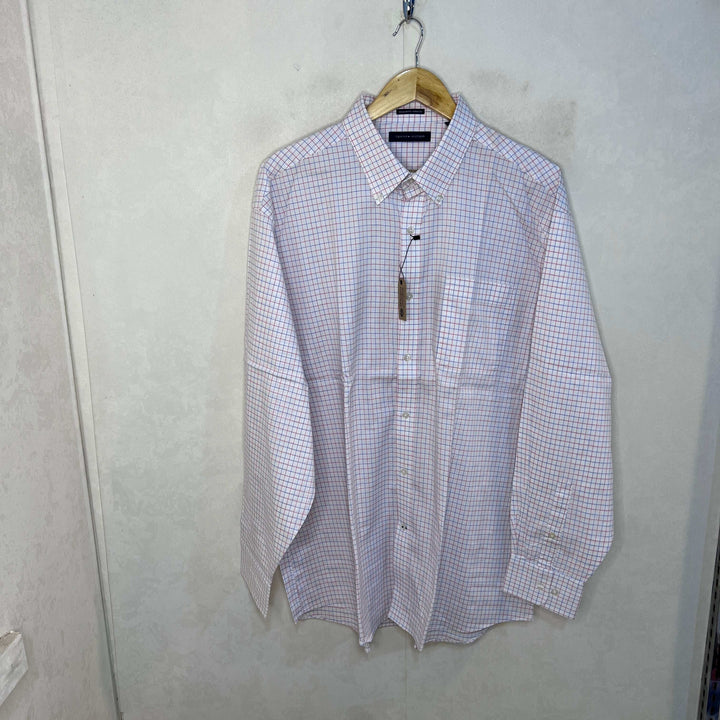 TOMMY HILFIGER REGULAR FIT BUTTON DOWN COTTON CASUAL SHIRT WITH STRETCH - JS BROTHERS 