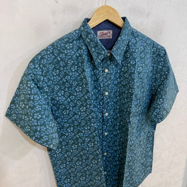 JACHS HALF SLEEVES PRINTED COTTON SHIRT