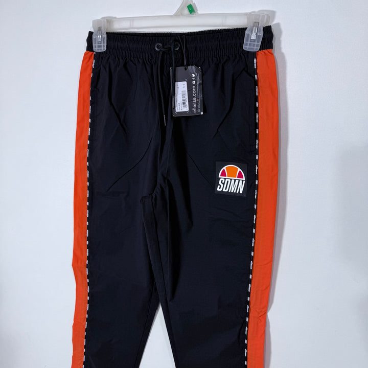 ELLESSE HYBRID PARACHUTE SPORT TROUSER BRAND NEW BLACK COLOUR WITH STRETCH