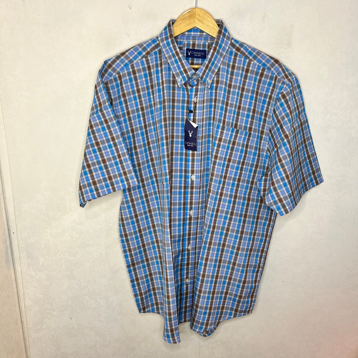 CARABOU BUTTON DOWN HALF SLEEVES COTTON SHIRT BRAND  NEW