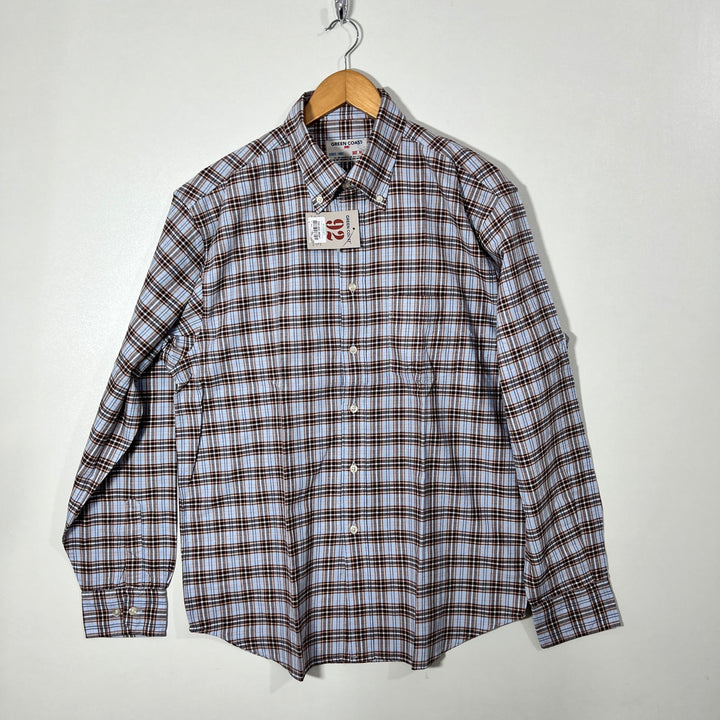 GREEN COAST BUTTON DOWN CASUAL COTTON SHIRT BRAND NEW