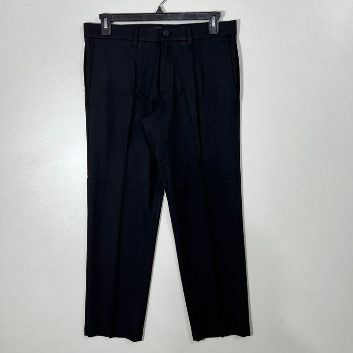 HAGGAR IN MOTION SLIM FIT PERFORMANCE PANT WITH STRETCH BLACK COLOUR