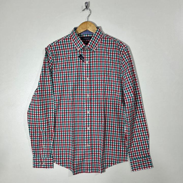 CROWN IVY BUTTON DOWN CASUAL COTTON SHIRT BRAND NEW