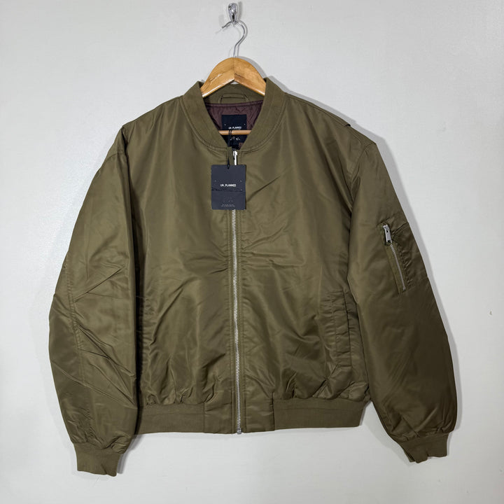 UN PLANNED BEN COLLAR BOMBER JACKET BRAND NEW GREEN COLOUR