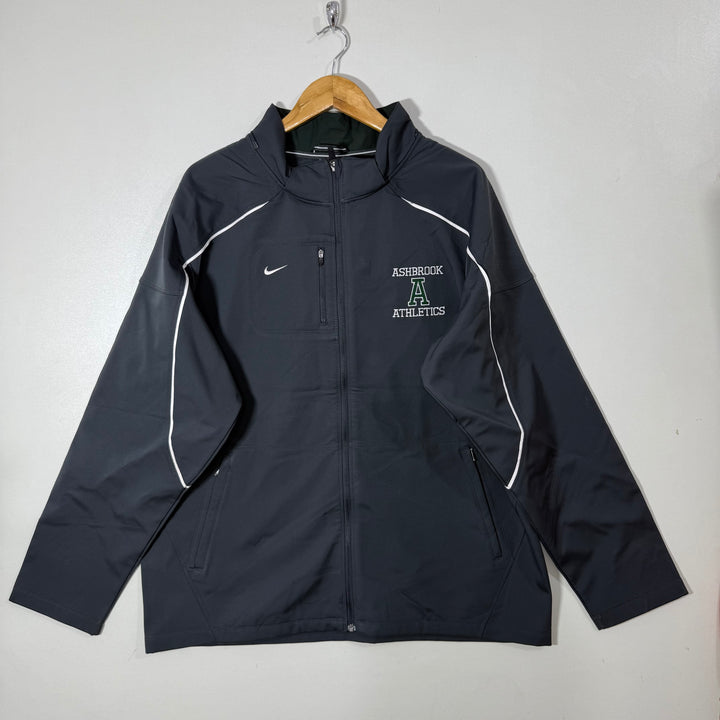 NIKE DRI FIT SOFT SHELL WINDBREAKER JACKET INNER FLEECE GREY COLOUR