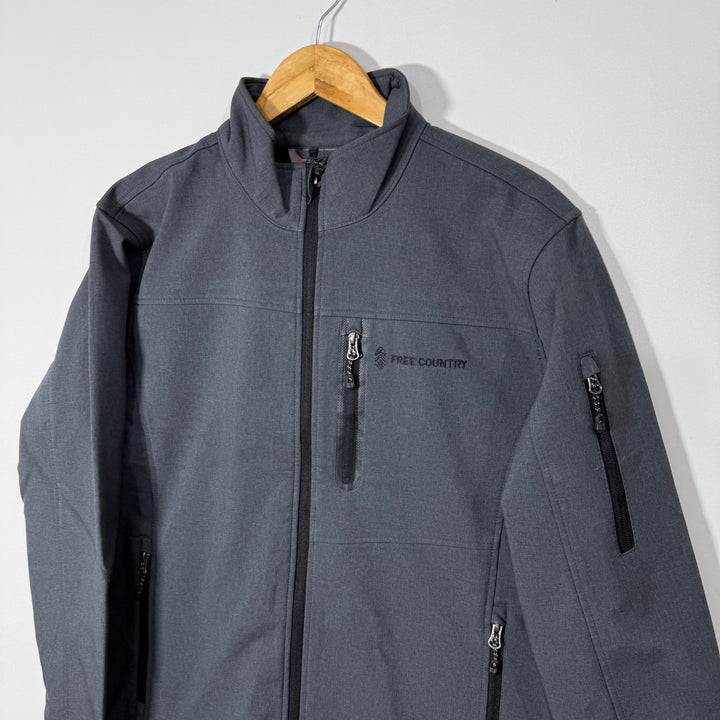 FREE COUNTRY SOFT SHELL WINDBREAKER JACKET INNER FLEECE