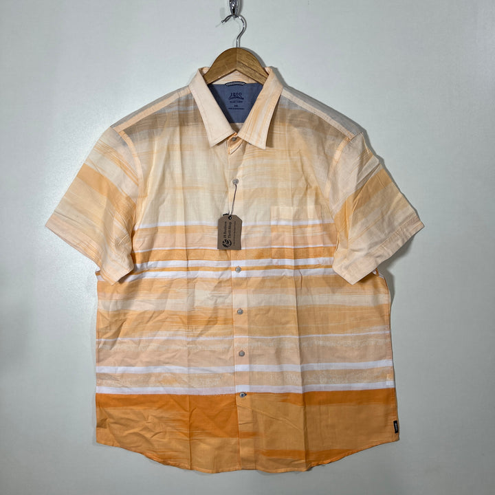 IZOD SALTWATER BUTTON DOWN HALF SLEEVES SHIRT