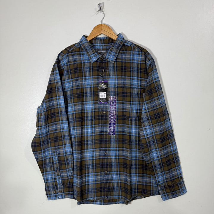 EDDIE BAUER BRISTOL FLANNEL COTTON SHIRT BRAND NEW
