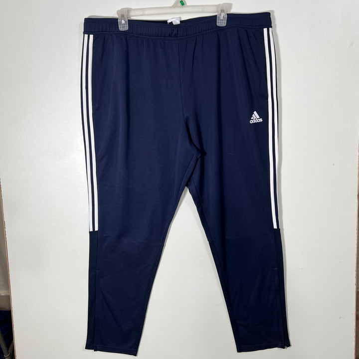 ADIDAS AEROREADY SPORT TROUSER WITH SIDE ZIP POCKETS BLUE COLOUR