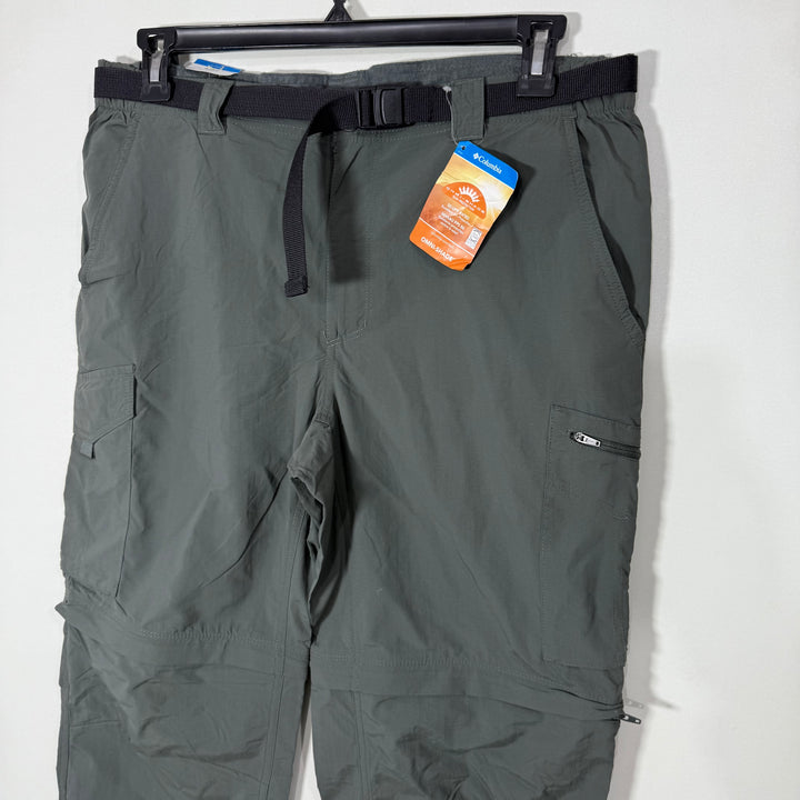 COLUMBIA OMNI SHADE LOOSE FIT  SUN PROTECTION CARGO CONVERTIBLE PANT BRAND NEW GREEN COLOUR