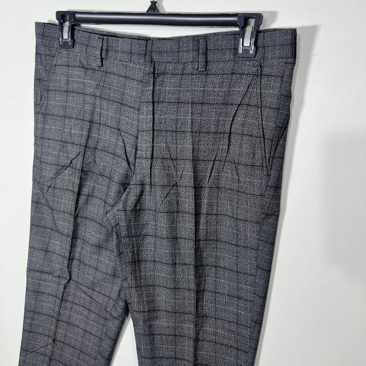 RIVER ISLAND CHECKERED DRESS PANT WITH STRETCH