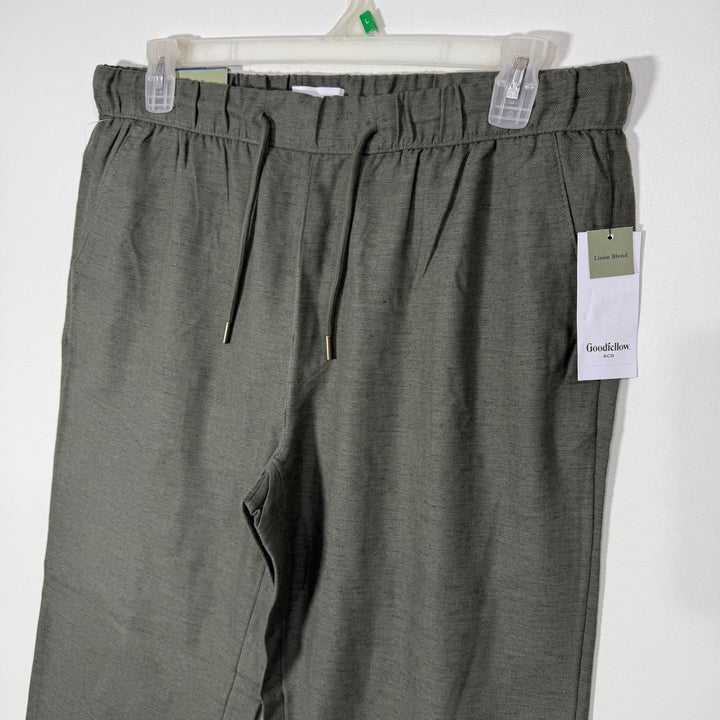 GOOD FELLOW &CO STRAIGHT FIT LINEN PANT BRAND NEW GREEN COLOUR