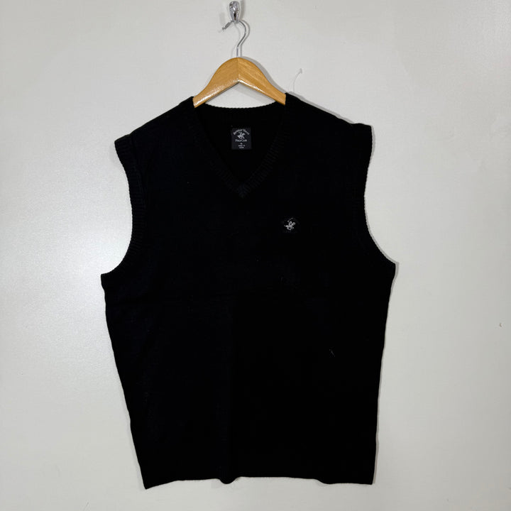 BEVERLY HILLS POLO CLUB V NECK ACRYLIC SWEATER BRAND NEW