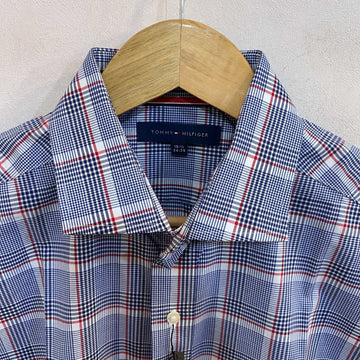 TOMMY HILFIGER REGULAR FIT NON IRON LONG SLEEVES CHECKERED SHIRT - JS BROTHERS 