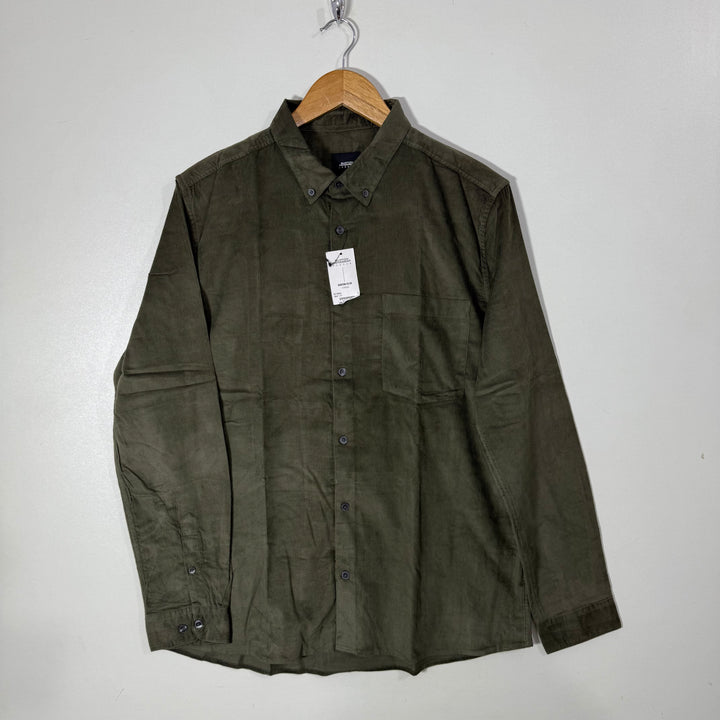 BURTON MENSWEAR LONDON BUTTON DOWN CORDUROY SHIRT BRAND NEW￼