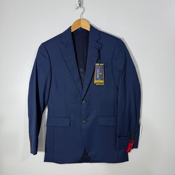 STAFFORD TRAVEL SLIM FIT WRINKLE RESISTANT STRETCH COMFORT BLAZER BRAND NEW BLUE COLOUR
