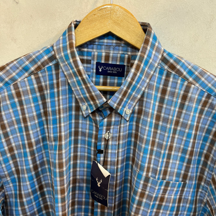 CARABOU BUTTON DOWN HALF SLEEVES COTTON SHIRT BRAND  NEW