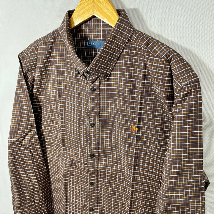 EASY BUTTON DOWN OXFORD COTTON SHIRT