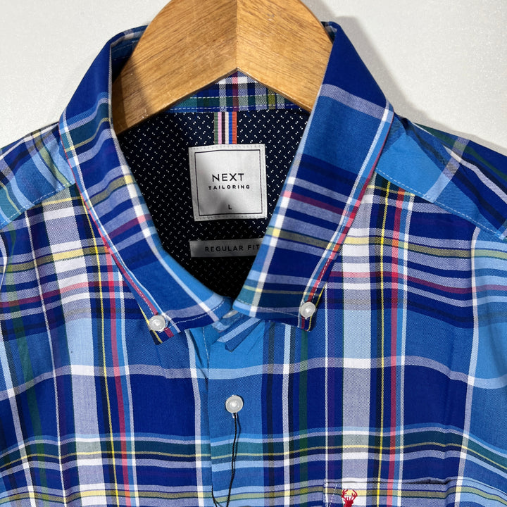 NEXT REGULAR FIT BUTTON DOWN HALF SLEEVES SHIRT