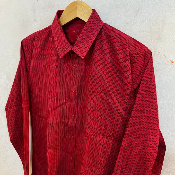 GUESS CASUAL COTTON SHIRT WITH STRETCH