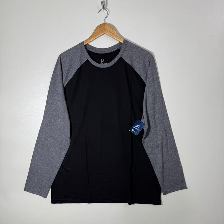 GEORGE LONG SLEEVES COTTON TSHIRT