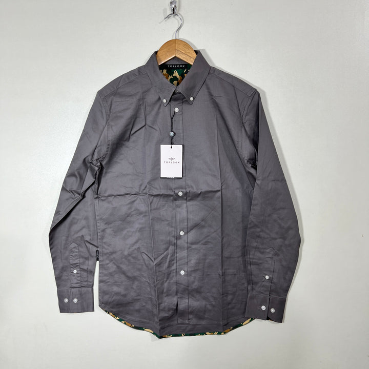 TOPLOOK BUTTON DOWN COTTON SHIRT BRAND NEW WITH STRETCH