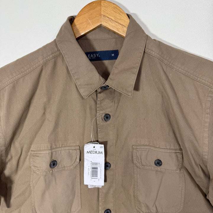 EASY DOUBLE POCKETS HALF SLEEVES OXFORD COTTON SHIRT BRAND NEW