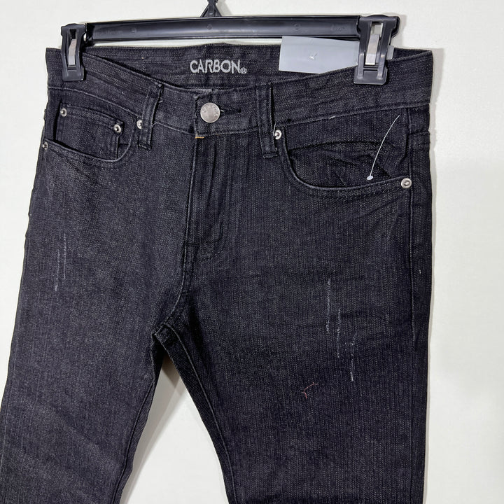 CARBON STRAIGHT FIT DENIM PANT WITH STRETCH