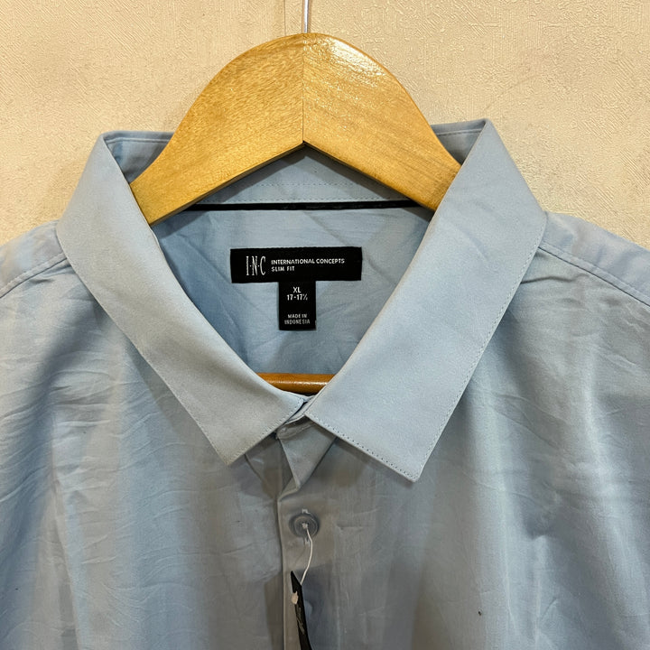 I•N•C SLIM FIT HALF SLEEVES COTTON SHIRT BRAND NEW WITH STRETCH