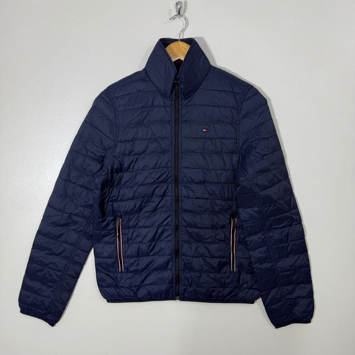 TOMMY HILFIGER PACKABLE PUFFER JACKET BLUE COLOUR