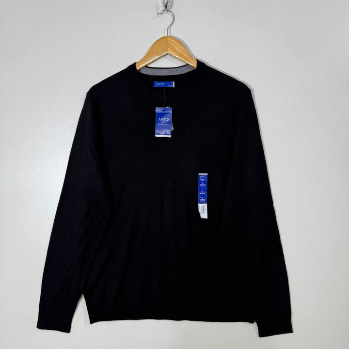 APT.9 ULTRA SOFT MERINO SWEATER BRAND NEW BLACK COLOUR