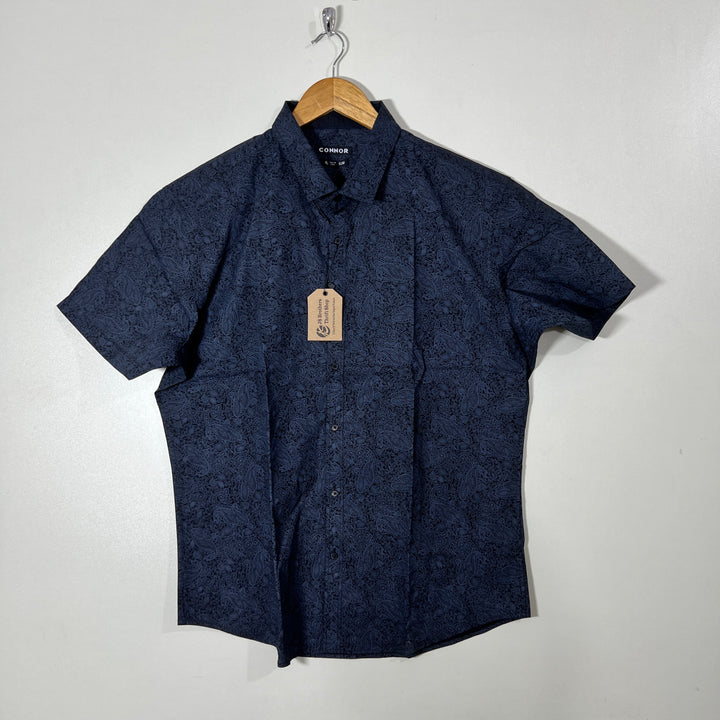 CONNOR SLIM FIT HALF SLEEVES SHIRT WITH STRETCH
